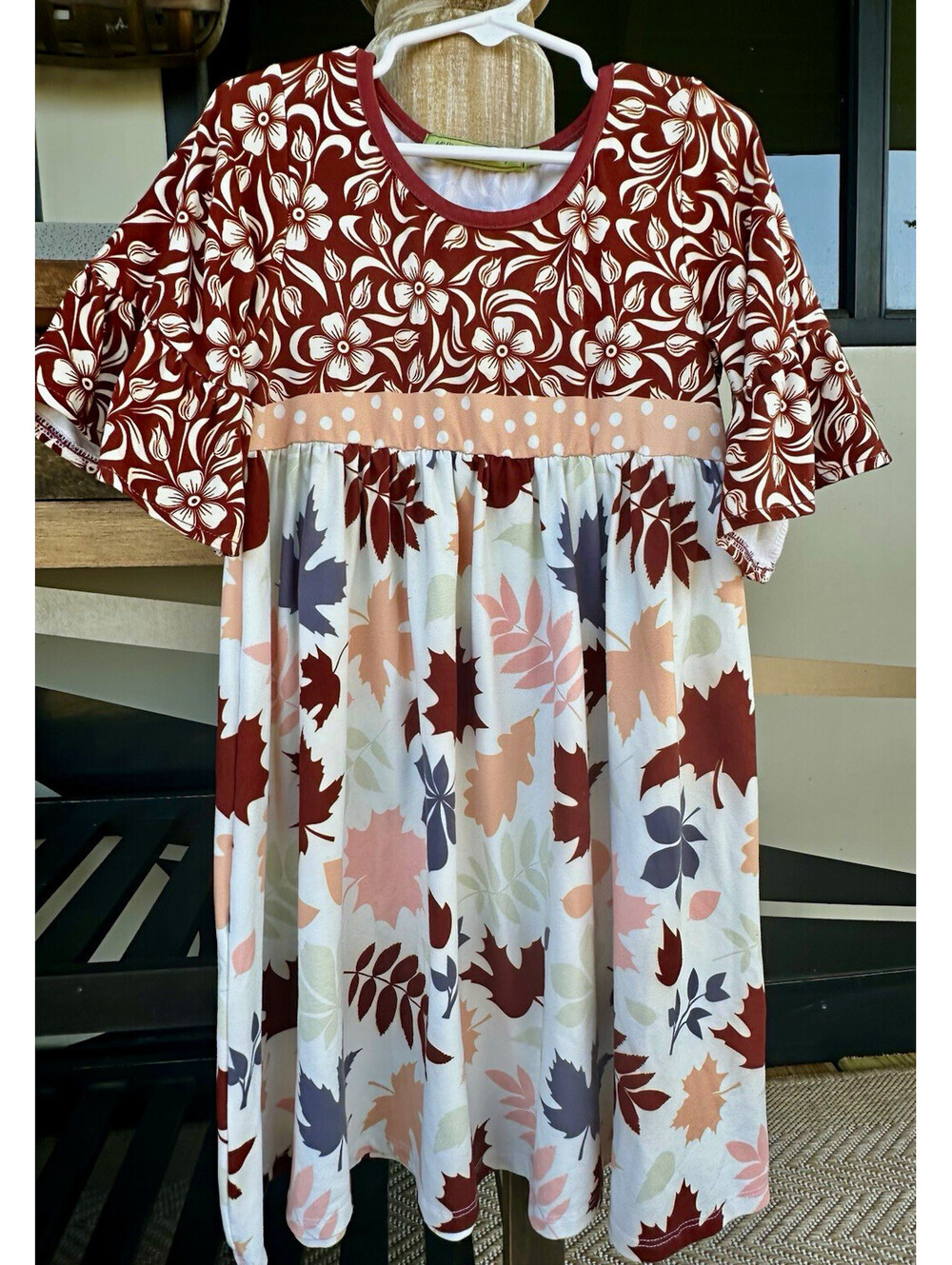 Millie Loves Lily Girls Floral A-Line 3/4 Sleeve Knee Length Dress Size 8